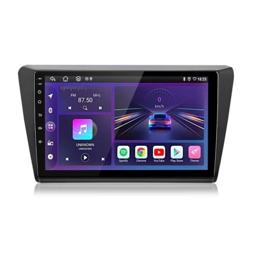 Autoradio Junsun 9" Android 15 CarPlay GPS Skoda Rapid Spaceback