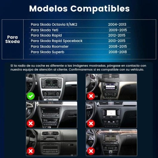 Autoradio JUNSUN 2 Go RAM + 64 Go ROM CarPlay Android Auto GPS Wifi BT pour Skoda Octavia II