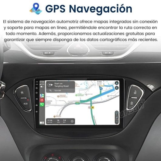 Autoradio JUNSUN Opel Corsa 9 pouces Android 15 CarPlay Android Auto GPS