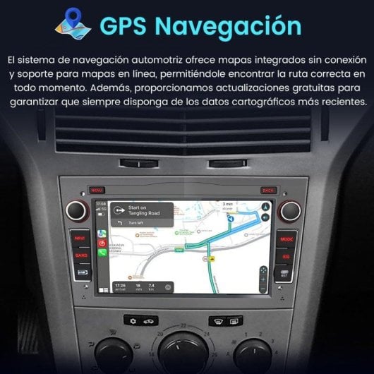 Autoradio JUNSUN 7'' Android 15 CarPlay GPS Opel Grigio 2+64Go