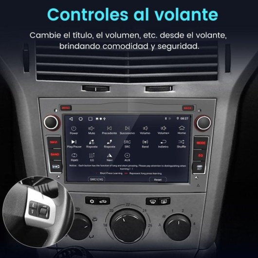 Autoradio JUNSUN 7'' Android 15 CarPlay GPS Opel Grigio 2+64Go