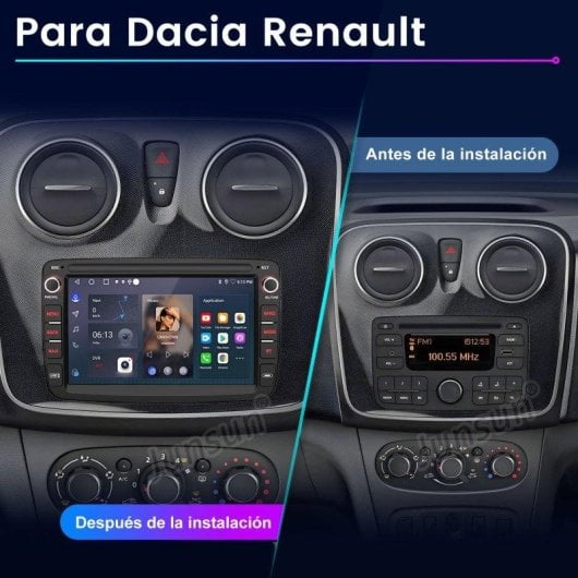 Autoradio Junsun 7'' 2+64Go CarPlay Android Auto GPS