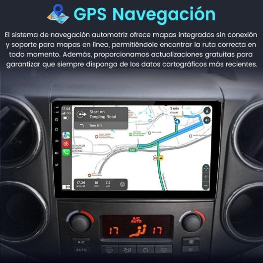 Autoradio Junsun 2+64gb Carplay GPS Wifi Citroen Berlingo/Peugeot Partner