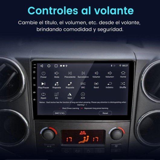 Autoradio Junsun 2+64gb Carplay GPS Wifi Citroen Berlingo/Peugeot Partner