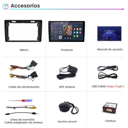 Autoradio Junsun 2+64gb Carplay GPS Wifi Citroen Berlingo/Peugeot Partner