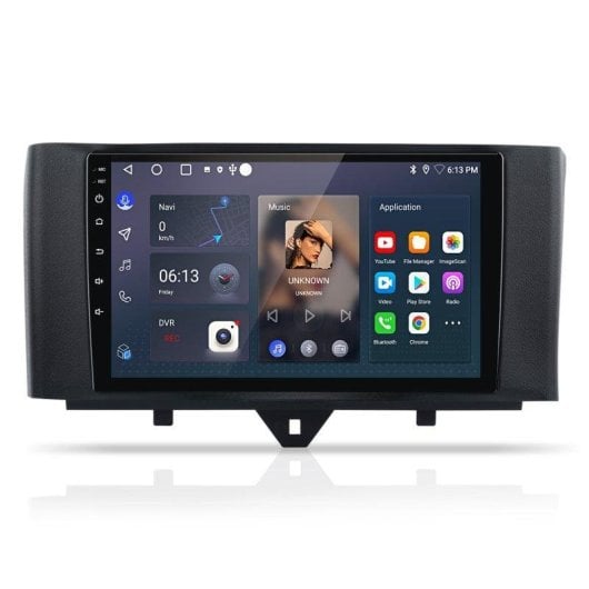 Autoradio JUNSUN Android 15 9" 2+64GB CarPlay Android Auto Smart Fortwo