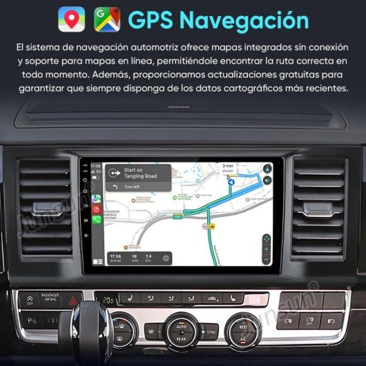 Autorradio Android 15 JUNSUN 9" 2GB 64GB CarPlay GPS WiFi para VW Caravelle (2015-2020)