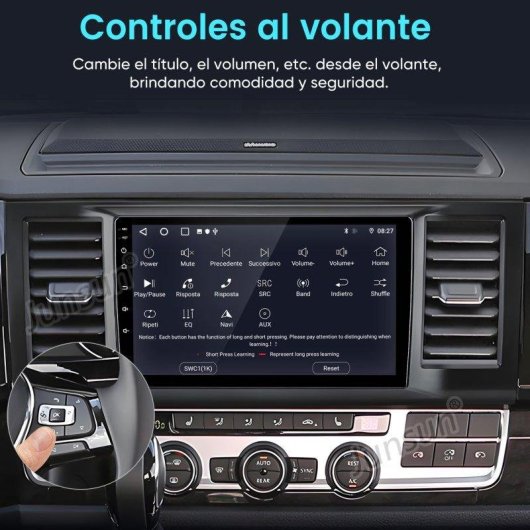 Autorradio Android 15 JUNSUN 9" 2GB 64GB CarPlay GPS WiFi para VW Caravelle (2015-2020)