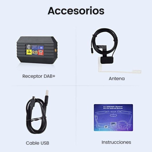 Antenne DAB+ USB JUNSUN Recepteur Radio Digital Android