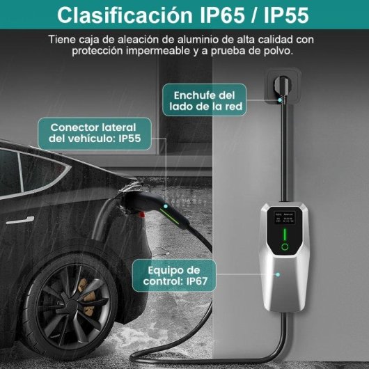 Chargeur EV portable JUNSUN Type 2 3,5 kW 16A