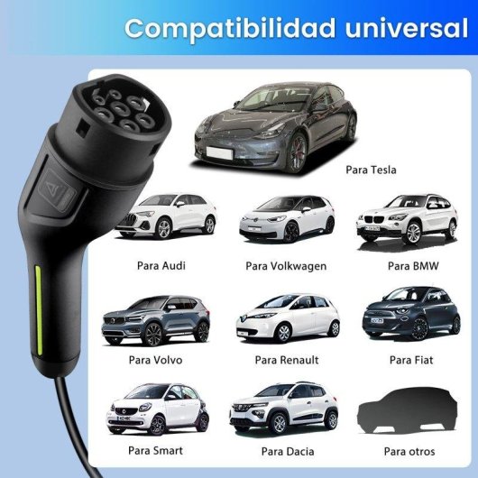 Chargeur EV Portable JUNSUN Type 2 3,5 kW Cable 5m