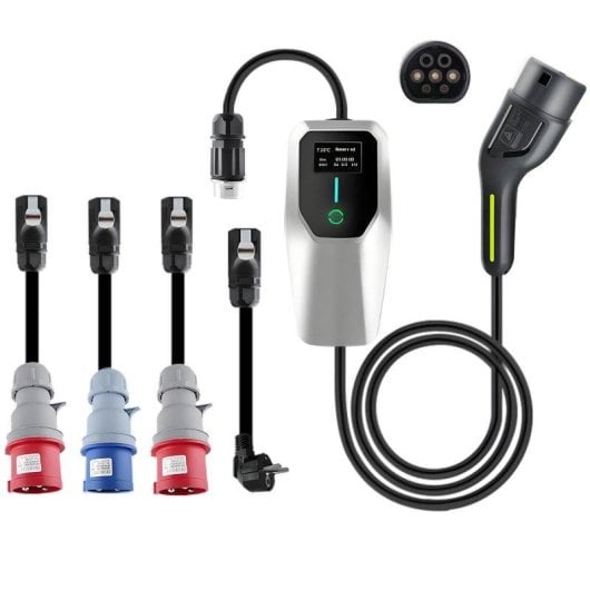 Chargeur EV Portatif JUNSUN Type 2 22 kW 32 A