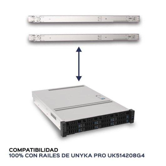 Chasis Rack 2U UNYKAch HSW4208 G4 8 Bahías Hot Swap