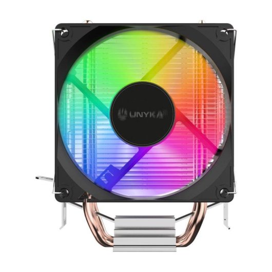 Refrigeração Ar UNYKAch Socket Intel LGA 1851 AMD AM5 92x123x65mm UNYCool H21 ARGB