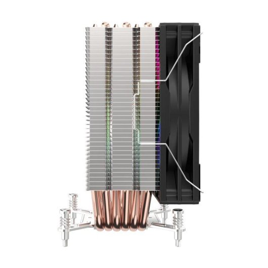 Refrigeração Ar UNYKAch Socket Intel LGA 1851 AMD AM5 120mm H61 ARGB
