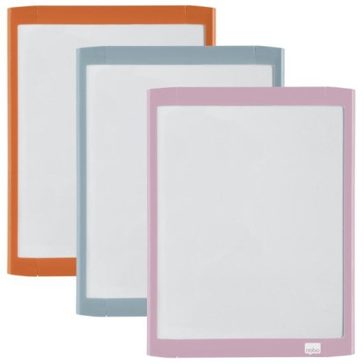 Pizarra magnetisch Nobo draagbaar met wisser 216x280 mm wit
