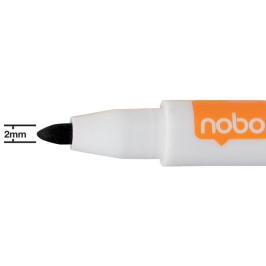 Rotulador Nobo Mini Borrado en Seco Pack 6 Negro