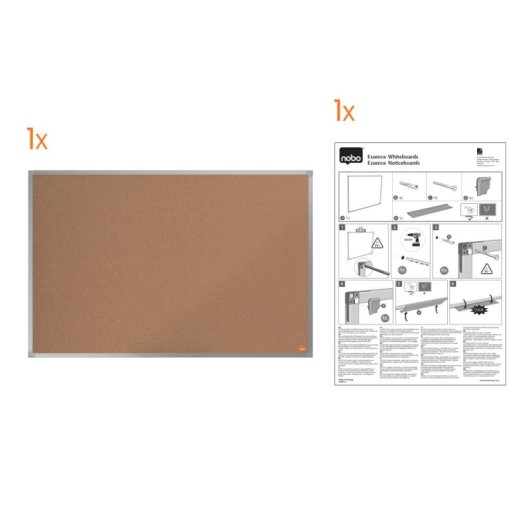 Wandbord Nobo Essence kurk 600x450 mm