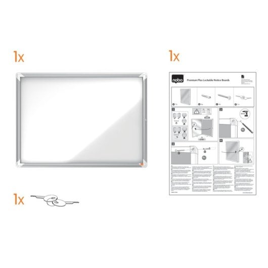 Vitrina Nobo Premium Plus Fondo Magnético 4 Hojas A4