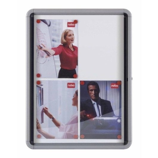 Vitrine NOBO Premium Plus fond magnetique 8 x A4