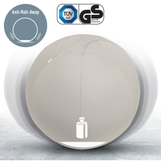 Bola de assento Leitz Ergo Active 65cm Cinza Antiderrapante