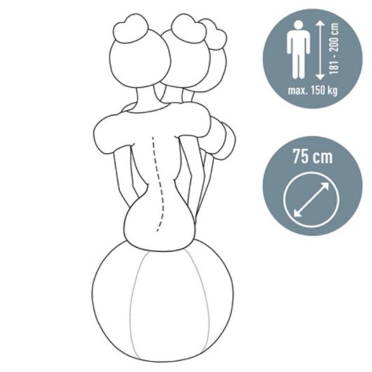Balón de asiento Leitz Ergo Active 65cm Gris Antideslizante