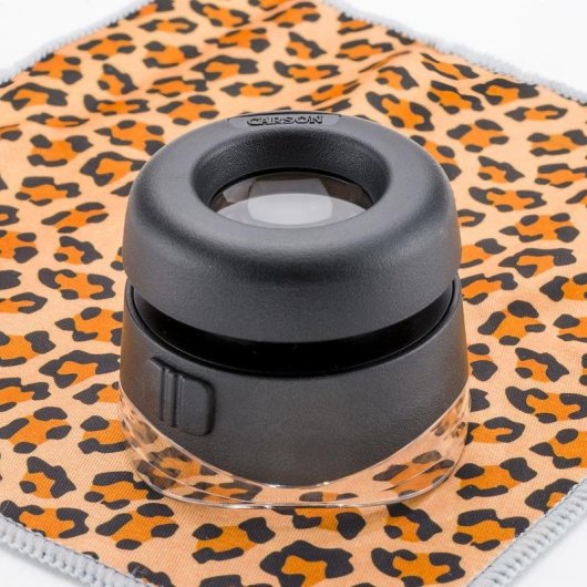 Loupe Carson LH-50 10x LED focale reglable portable