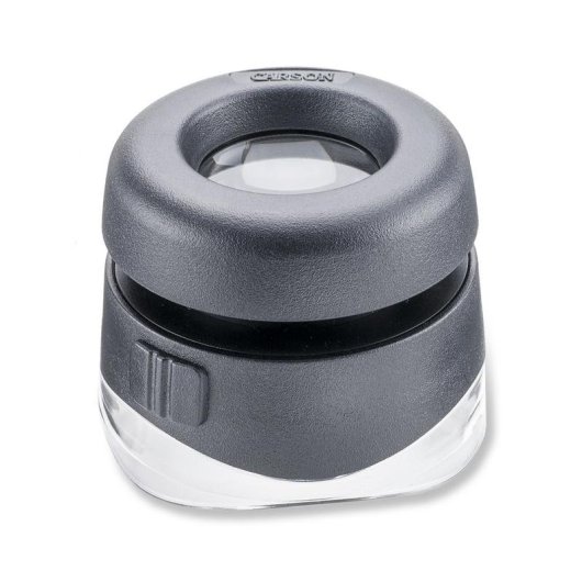 Loupe Carson LH-50 10x LED focale reglable portable