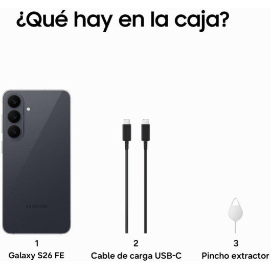 Samsung Galaxy S26 FE 5G 8GB 256GB 6.7" Negro grafito