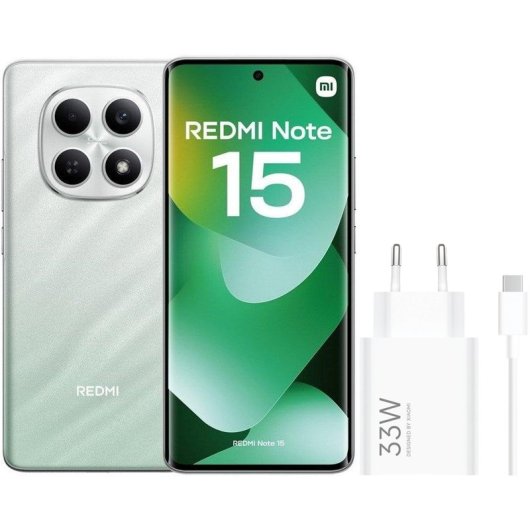 Xiaomi REDMI Note 15 4G 6GB 128GB 6.77" Verde Bosque Incluye Cargador 33W