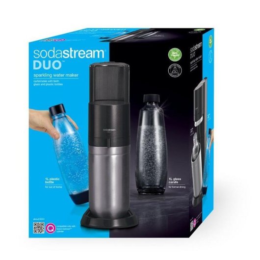 Kohlensaurezubereiter SodaStream DUO Schwarz Edelstahl