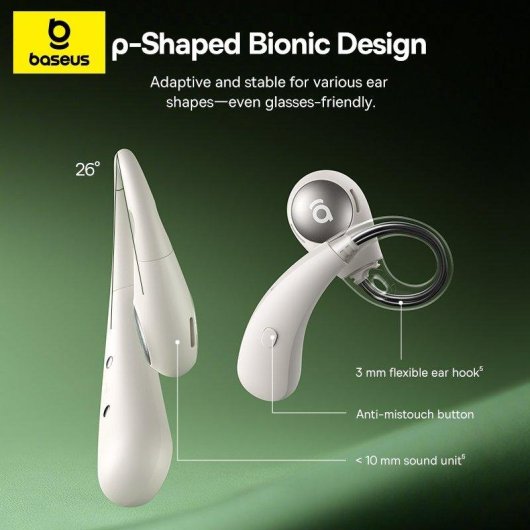 Auriculares Baseus Eli Sport 2 sem fios Bluetooth 6.0 desporto IP57 pretos