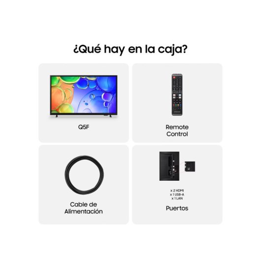 TV Samsung QLED TQ32Q5FAAUXSP 32" Full HD 50Hz Smart TV Tizen Quantum HDR10+