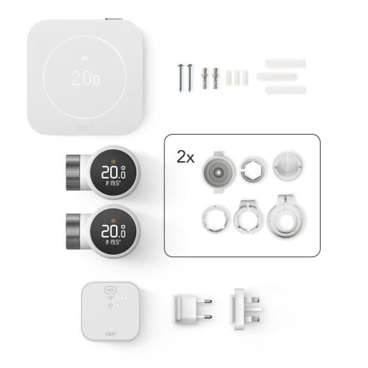 Thermostat Intelligent Tado Kit de Démarrage Câblé pour Chauffage 2e génération