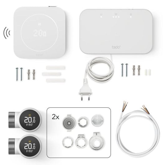 Thermostat Intelligent Tado X Kit de Démarrage Sans fil pour Chauffage