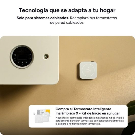 Termostato Intelligente Tado X 2a Generazione Kit di Inizio Cablato per Riscaldamento