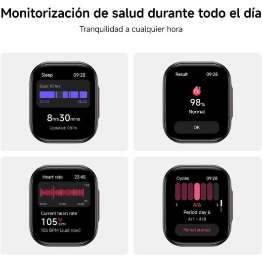 XIAOMI REDMI Watch 6 Lite Bluetooth GPS 1,96" Schwarz Einheitsgröße