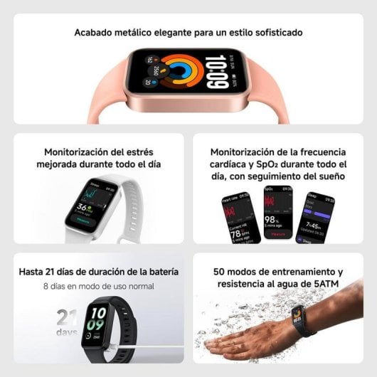 Pulseira de Atividade Xiaomi Smart Band 11 Active Bluetooth AMOLED Cinza 21 dias bateria multidesporto