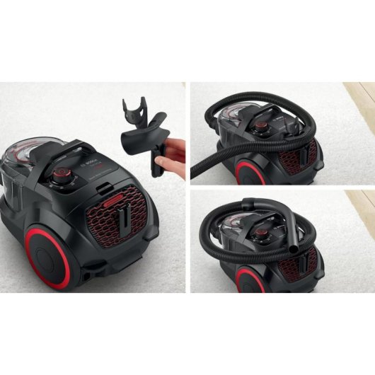 Beutelloser Staubsauger Bosch Serie 4 BGS21POW2 600W HEPA 13 2L Schwarz