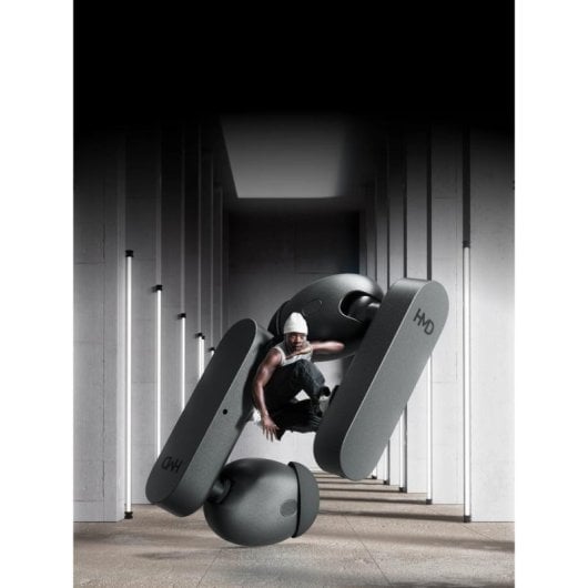Auriculares HMD Amped Buds sans fil Bluetooth avec réduction de bruit, micro et IP54, noir