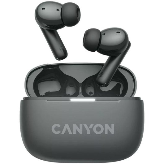 Auriculares Canyon OnGo 10 sans fil Bluetooth 5.3 avec réduction active du bruit noir