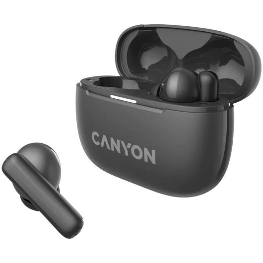 Auriculares Canyon OnGo 10 sans fil Bluetooth 5.3 avec réduction active du bruit noir
