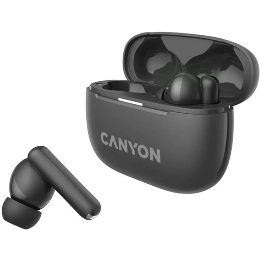 Auriculares Canyon OnGo 10 sans fil Bluetooth 5.3 avec réduction active du bruit noir
