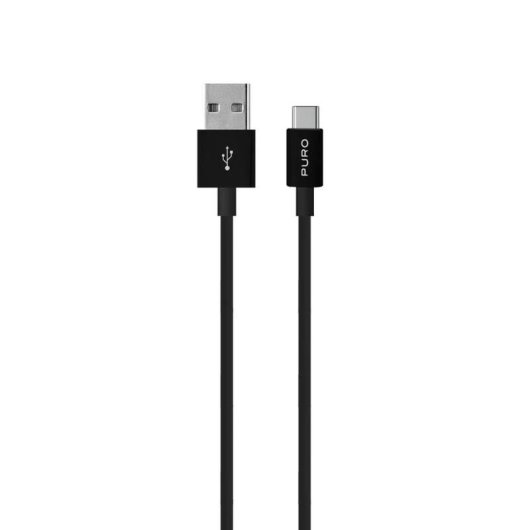 PURO USB A zu USB C Kabel 1 m USB 3.2 Gen 1 Schwarz