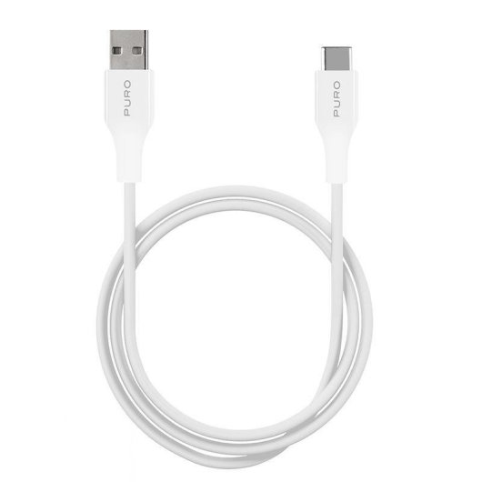 Cable USB PURO CUSBC31WHI 1 m USB A a USB C Blanco