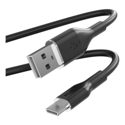Kabel USB PURO USB A zu USB C 1,5 m Schwarz