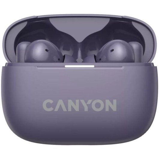 Auriculares Canyon OnGo 10 Bluetooth 5.3 sans fil avec réduction active du bruit violet