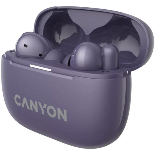 Auriculares Canyon OnGo 10 Bluetooth 5.3 sans fil avec réduction active du bruit violet