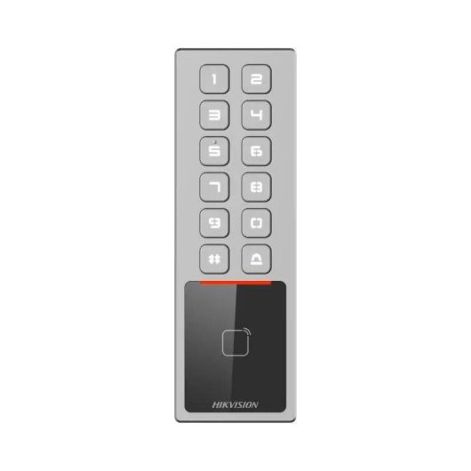 Contrôle d’Accès Hikvision DS-K1T805MX Carte et Code 10.000 Utilisateurs IP65