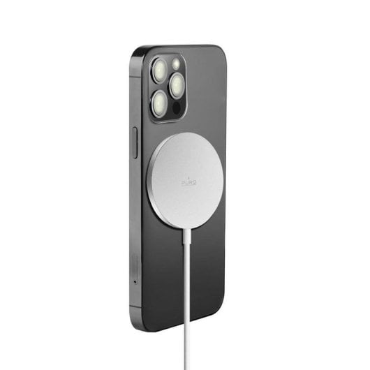 PURO magnetisches kabelloses Ladegeraet CUSBCMAG1WHI 15W USB-C iPhone